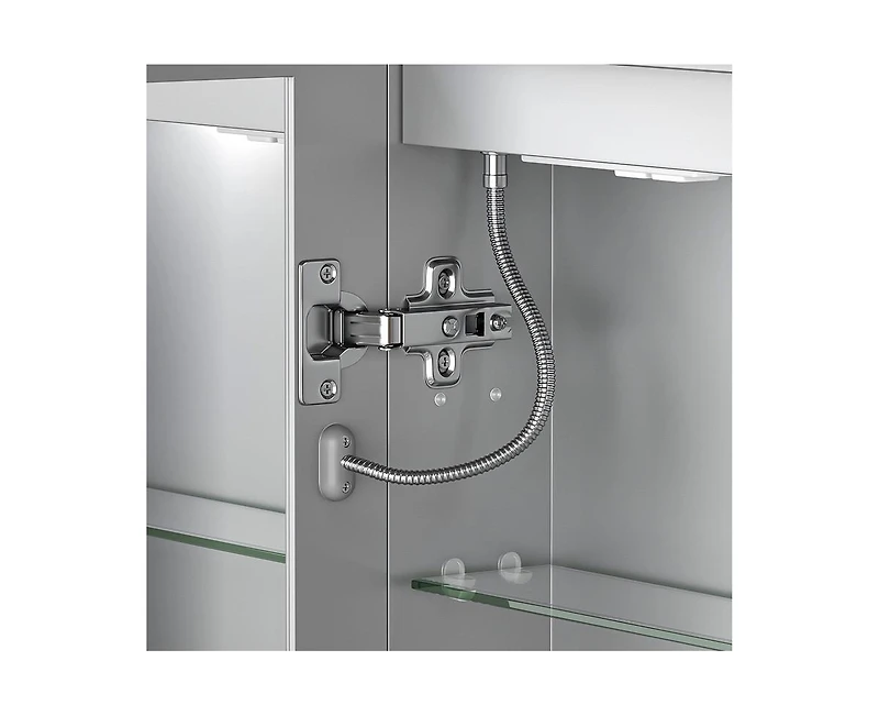 Casainc 20"W x 30"H Led Lighted Medicine Cabinet with Mirror, Anti-Fog Bathroom Mirror Cabinet