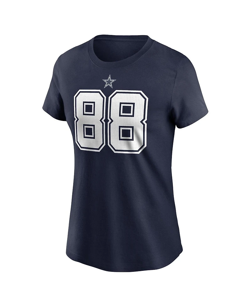 Nike Women's CeeDee Lamb Navy Dallas Cowboys Player Name Number T-Shirt