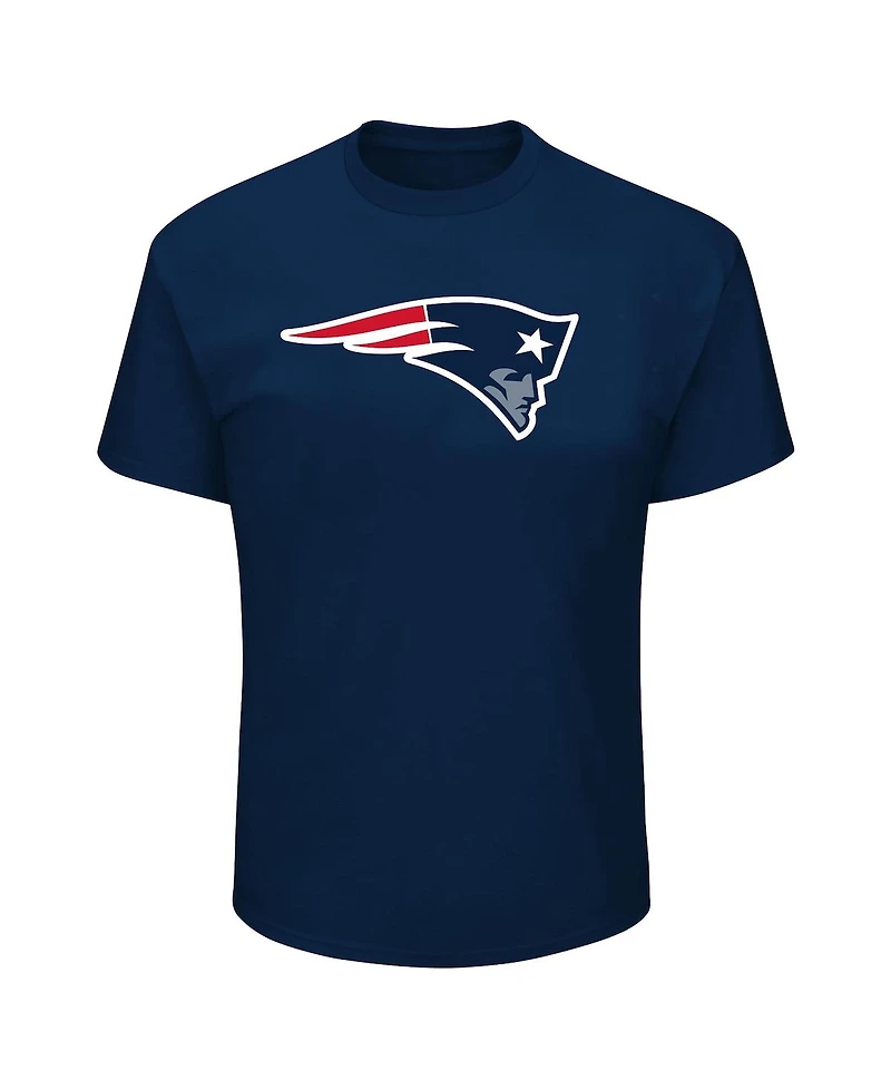 Fanatics Men's Drake Maye Navy New England Patriots Big Tall Player Name Number T-Shirt