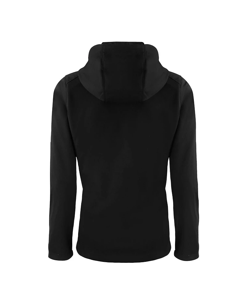 Cutter Buck Women's Black Los Angeles Dodgers Evoke Eco Softshell Full-Zip Hoodie Jacket