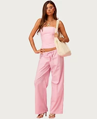 Edikted Women's Barbie Icon Striped Pants