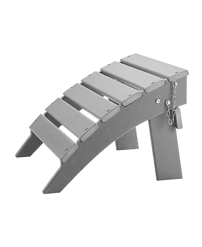 Cozito Adirondack Ottoman,Hdpe Folding Patio Foot Rest