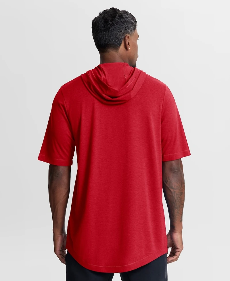 Nike Men's Red St. Louis Cardinals Arched Wordmark Tri-Blend Hooded T-Shirt