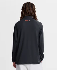 Nike Men's Navy Detroit Tigers Authentic Collection Dri-fit Raglan Half-Zip Pullover Sweatshirt