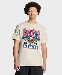 Fanatics Men's Tan Atlanta Braves Stadium Slub T-Shirt