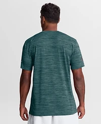 Nike Men's Midnight Green Philadelphia Eagles Sideline Double Covered Dri-fit Velocity T-Shirt