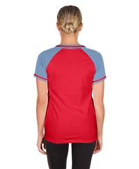 New Era Women's Red Texas Rangers Gameday V-Neck T-Shirt