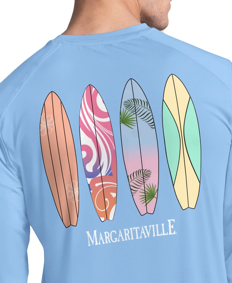 Margaritaville Men's Light Blue Detroit Lions Life's A Beach Long Sleeve Rashguard