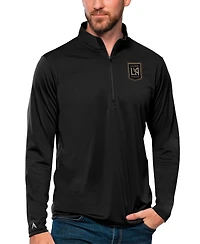 Antigua Men's Black Lafc Tribute Quarter-Zip Pullover Sweatshirt
