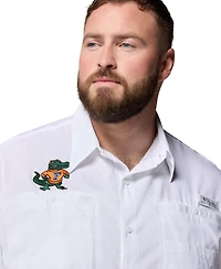 Columbia Men's White Florida Gators Big & Tall Tamiami Omni-Shade Button-Down Shirt