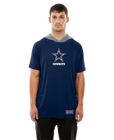 New Era Men's Navy Dallas Cowboys Combine Authentic Helmet T-Shirt