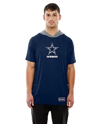 New Era Men's Navy Dallas Cowboys Combine Authentic Helmet T-Shirt