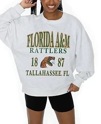 Gameday Couture Women's Ash Florida A&M Rattlers Premium Fleece Pullover Sweatshirt