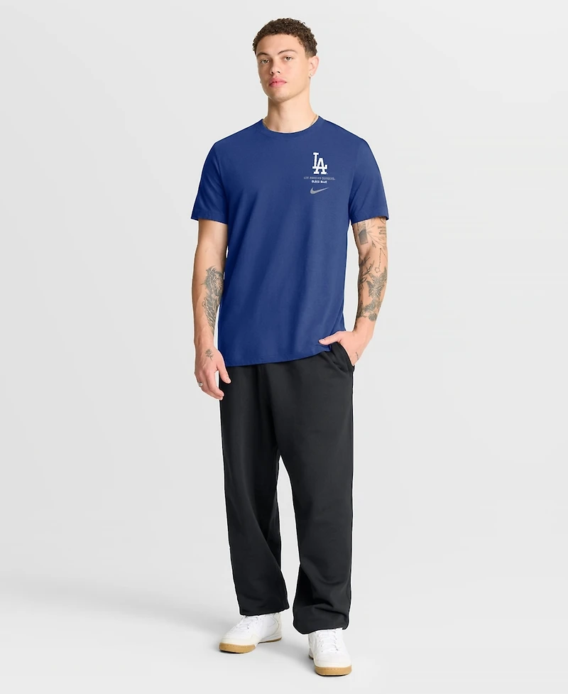 Nike Men's Royal Los Angeles Dodgers Primetime 2-Hit T-Shirt