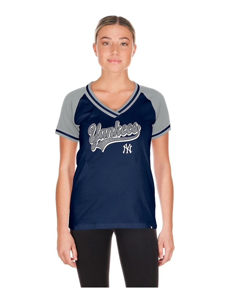 New Era Women's Navy York Yankees Gameday V-Neck T-Shirt