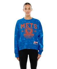 New Era Women's Royal York Mets Throwback Oversized Boxy Sweatshirt