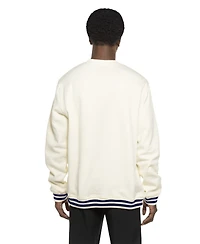 New Era Men's White York Yankees Throwback Sweatshirt