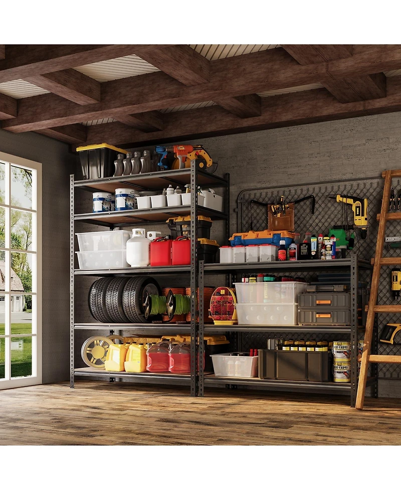 gaomon 5 Tier Adjustable Metal Storage Shelving Unit, 400 lb per Shelf, for Garage Basement Pantry