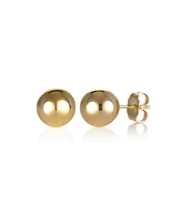 Gold Ball Stud Earrings (8mm) 14k Yellow, White or Rose