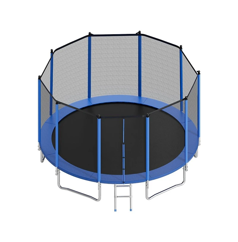 Ruie 15 ft Round Outdoor Trampoline Heavy Duty Astm Approved 470 lb Capacity