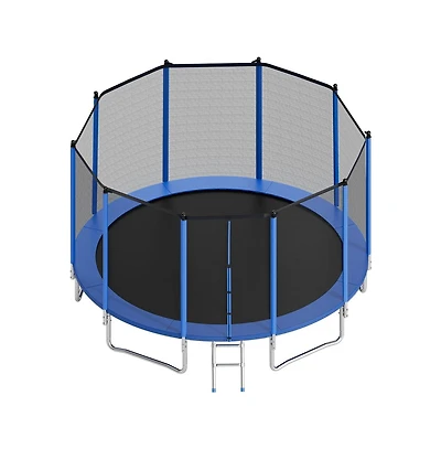 Ruie 15 ft Round Outdoor Trampoline Heavy Duty Astm Approved 470 lb Capacity