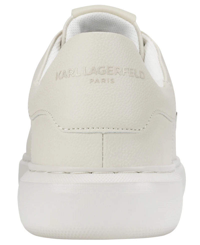Karl Lagerfeld Paris Men's Logo Plate Lace Up Sneakers