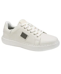 Karl Lagerfeld Paris Men's Logo Plate Lace Up Sneakers