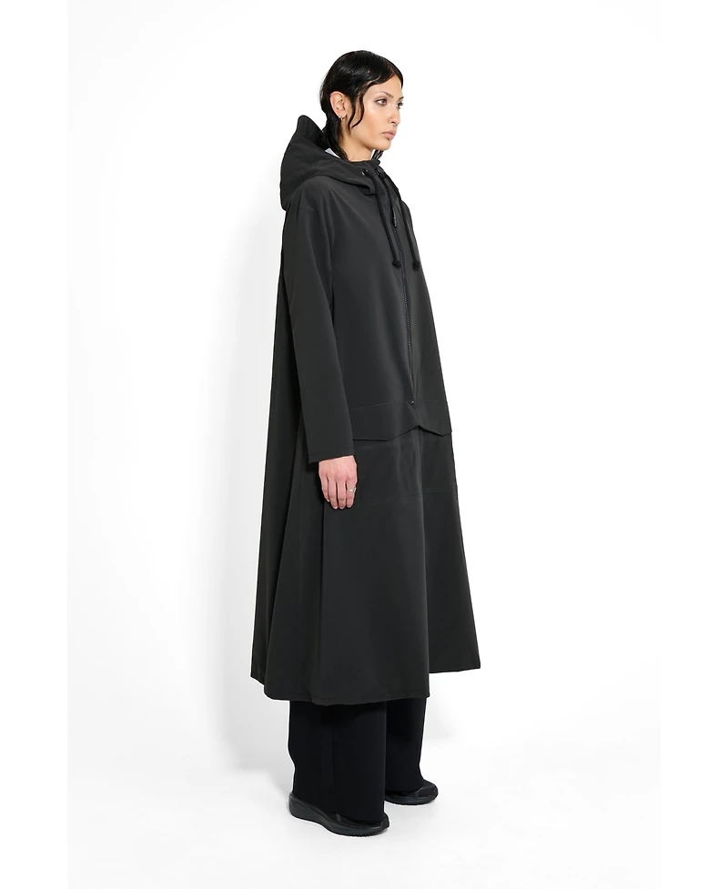 Stutterheim Women's Mosebacke Long Patch Matte Raincoat