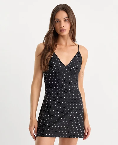 Good American Women's Nylon-Blend Cami Mini Dress