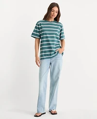 Good American Women's Cotton Oversized T-Shirt