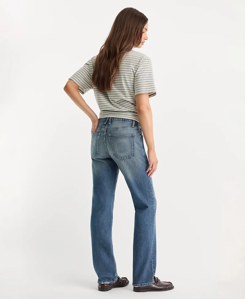 Good American Women's Vintage Straight Mid-Rise Jeans