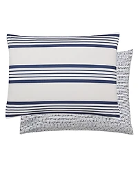 Anne Klein Archer Stripe Cotton Blend -Piece Comforter Set