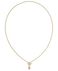 Kendra Scott Malachite & Imitation Pearl 14K Gold Plated Over Brass Daphne Link and Chain Necklace