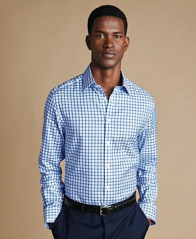 Charles Tyrwhitt Men's Spread Collar Cotton Dress Shirt, Macy's Exclusive