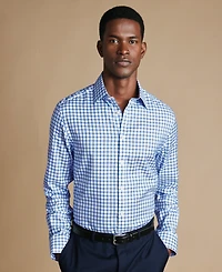 Charles Tyrwhitt Men's Spread Collar Cotton Dress Shirt, Macy's Exclusive