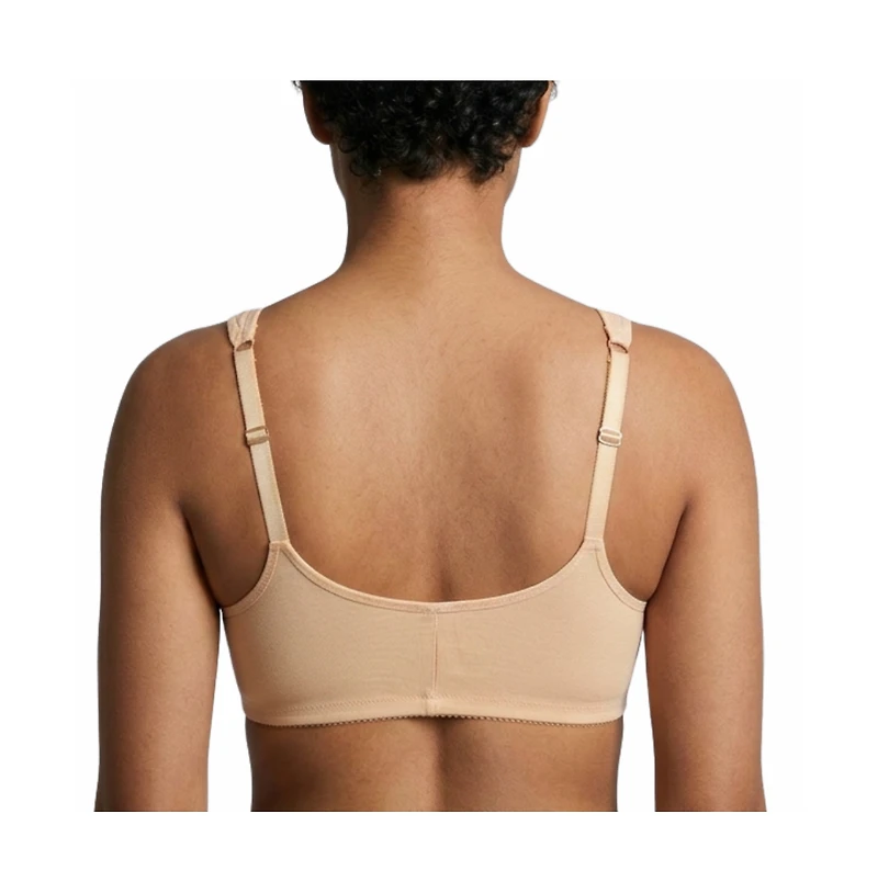 Meadow Women's Ease Cotton Front Closure Bra for Mastectomy 2-Pack