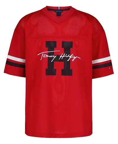Tommy Hilfiger Boys' 8-20 Logo Mesh Jersey T-Shirt