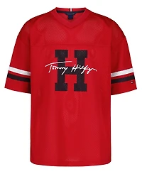 Tommy Hilfiger Boys' 8-20 Logo Mesh Jersey T-Shirt