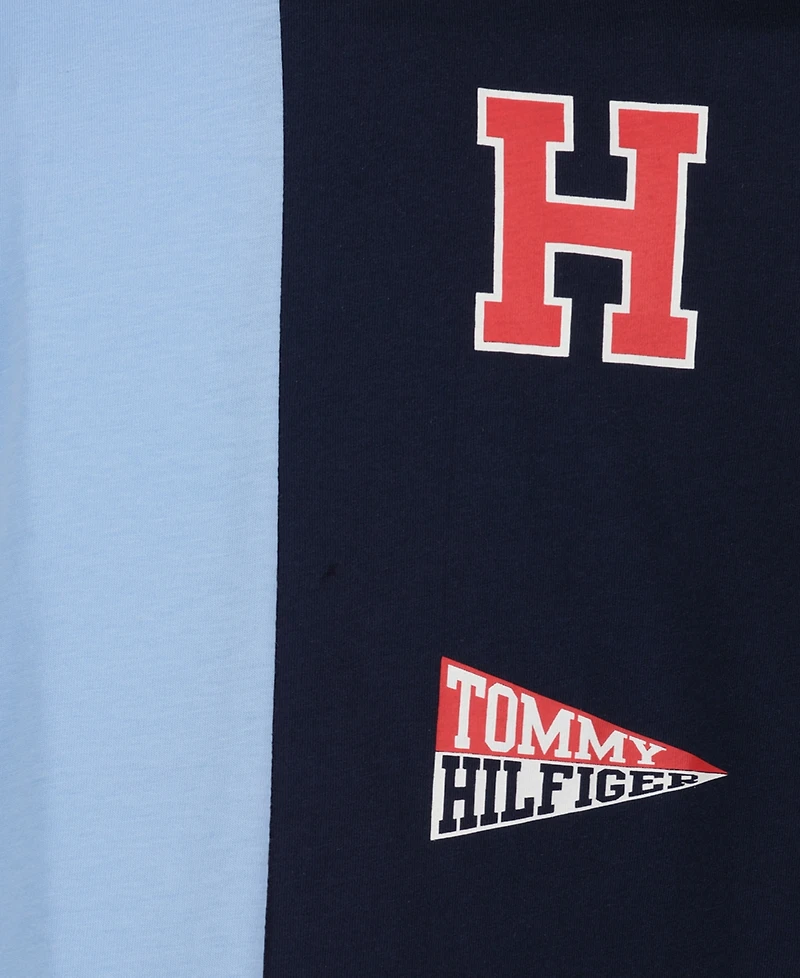 Tommy Hilfiger Boys' 8-20 Color-Block Logo Long-Sleeve T-Shirt