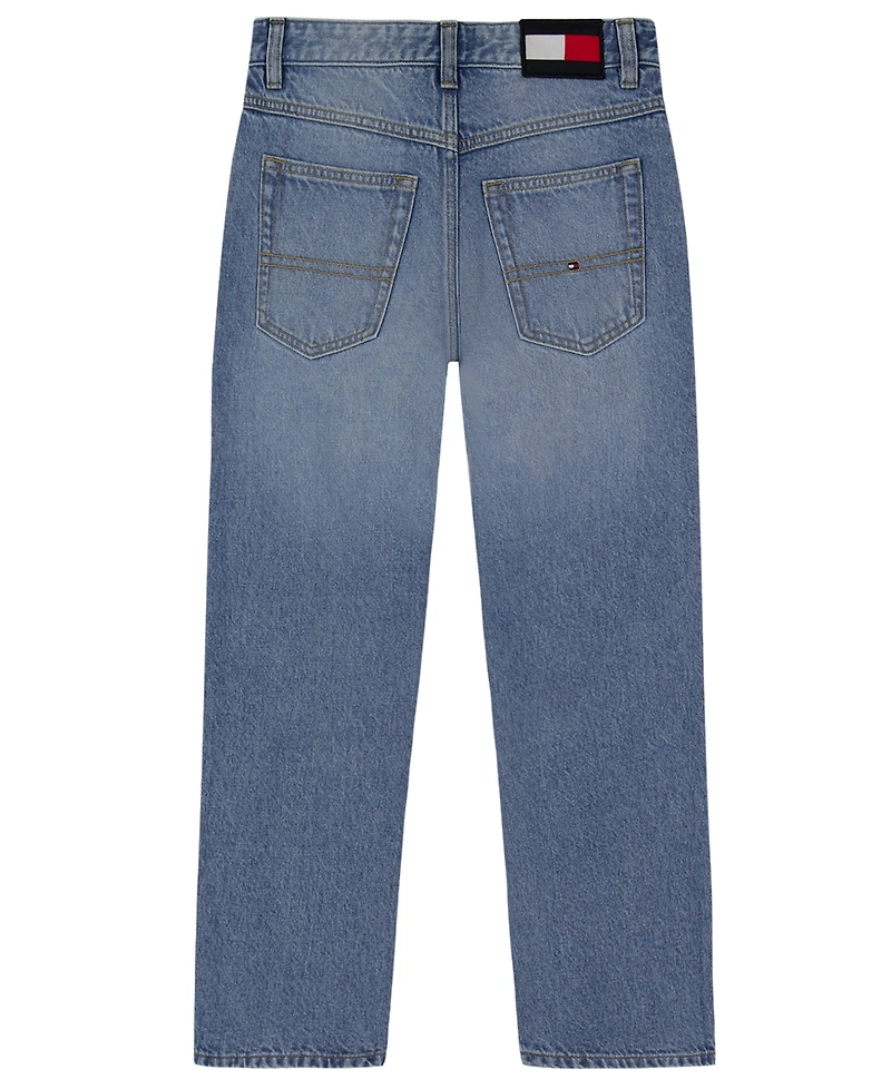 Tommy Hilfiger Boys' 8-20 Straight-Leg Logo Jeans