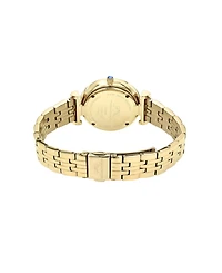 Porsamo Bleu Women's Emma Stainless Steel Gold Tone Sunray Dial Watch 1141BEMS