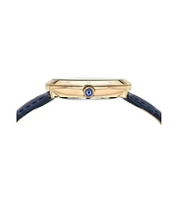 Porsamo Bleu Women's Monroe Genuine Leather Rose Tone and Watch 1491EMOL
