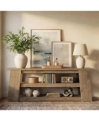 Tribesigns 3-Tier Tv Stand with Storage for 65 Inch Tv, Entertainment Center with Shelves, for Living Room, Apartment