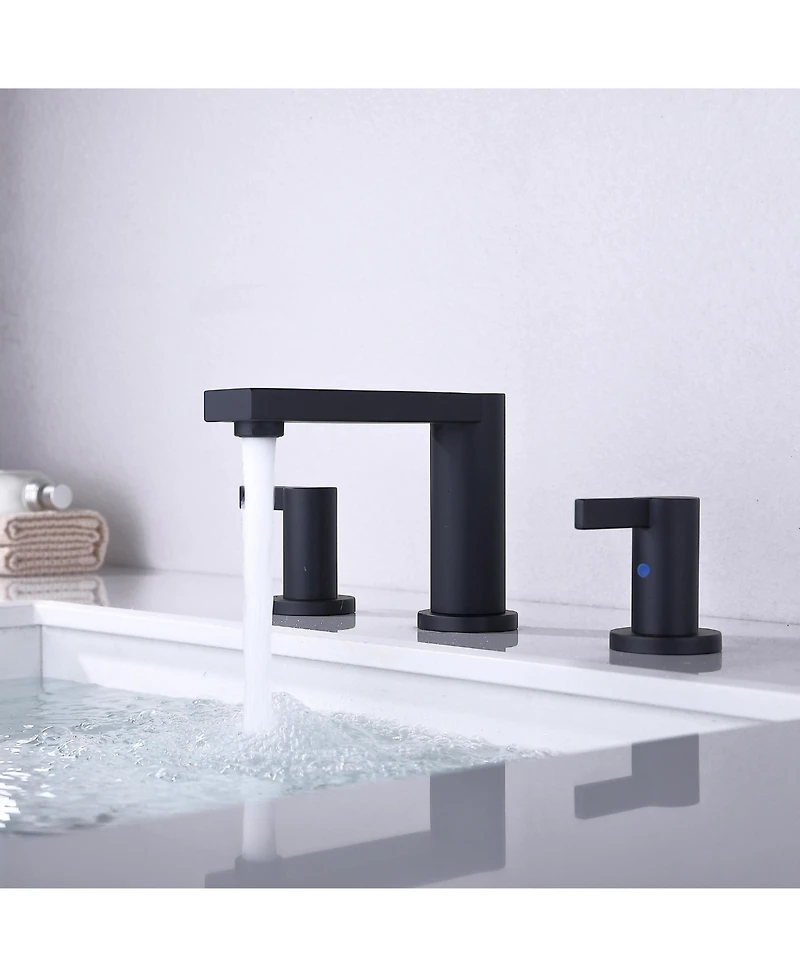 Phying Bathroom Faucet For bathroom Sink With Two Handles And Supply Lines, no swivel
