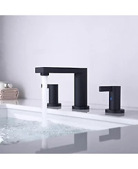 Phying Bathroom Faucet For bathroom Sink With Two Handles And Supply Lines, no swivel