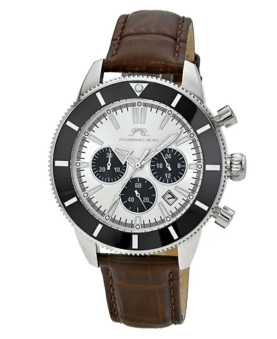 Porsamo Bleu Men's Brandon Genuine Leather Watch 1012DBRL