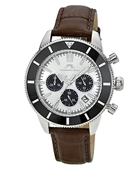 Porsamo Bleu Men's Brandon Genuine Leather Watch 1012DBRL