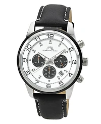 Porsamo Bleu Men's Arthur Genuine Leather Band Watch 1093AARL