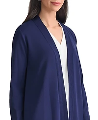 Jones New York Women's Relaxed V-Neck Open Cardigan