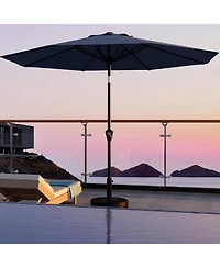 gaomon 9Feet Patio Umbrella With Smooth Crank Lift Uv Protection Waterproof For Pool, Deck, Yard, Garden (No Base)